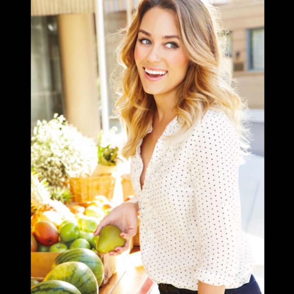 LC Lauren Conrad Polka Dot Blouse